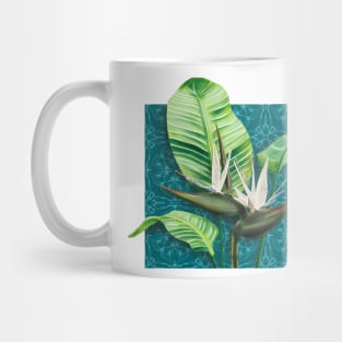 Strelitzia nicolai / Tree Strelitzia on Mandala Mug